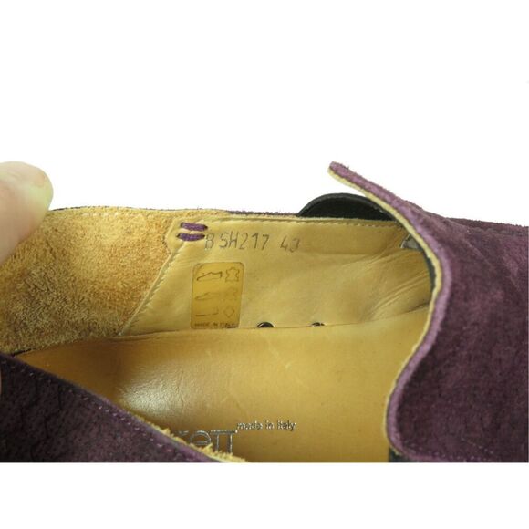 Neil Barrett Royal Purple Suede Loafers Leather Slip On Comfort Men 43 Size 10 main image 4